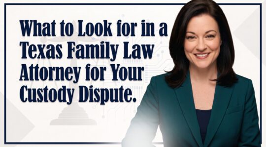 What to Look for in a Texas Family Law Attorney for Your Custody Dispute
