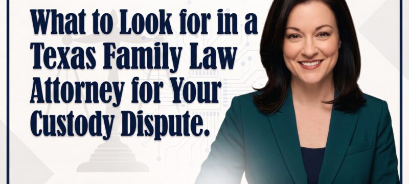 What to Look for in a Texas Family Law Attorney for Your Custody Dispute